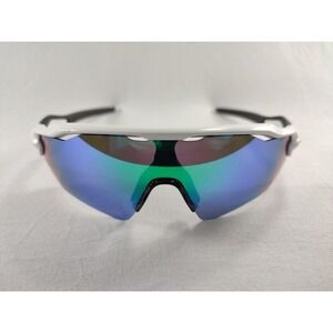 Oakley Radar EV Path Sunglasses White OO9208-16 Prizm Polarized Shield Blue